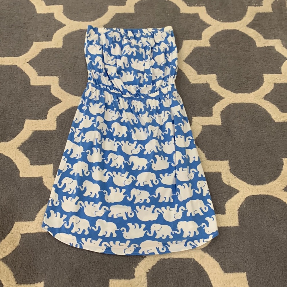 Lilly Pulitzer Strapless Cotton Dress Size XS